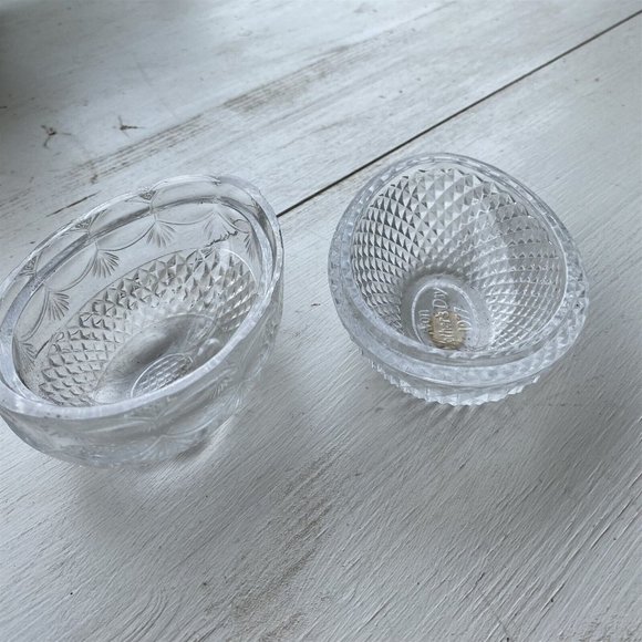 Vintage Avon 1977 Mothers Day Fostoria Lead Crystal Egg Soap Candy Trinket Dish - Picture 4 of 6